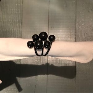 Old Navy. Flattering, sturdy charcoal colored ring.